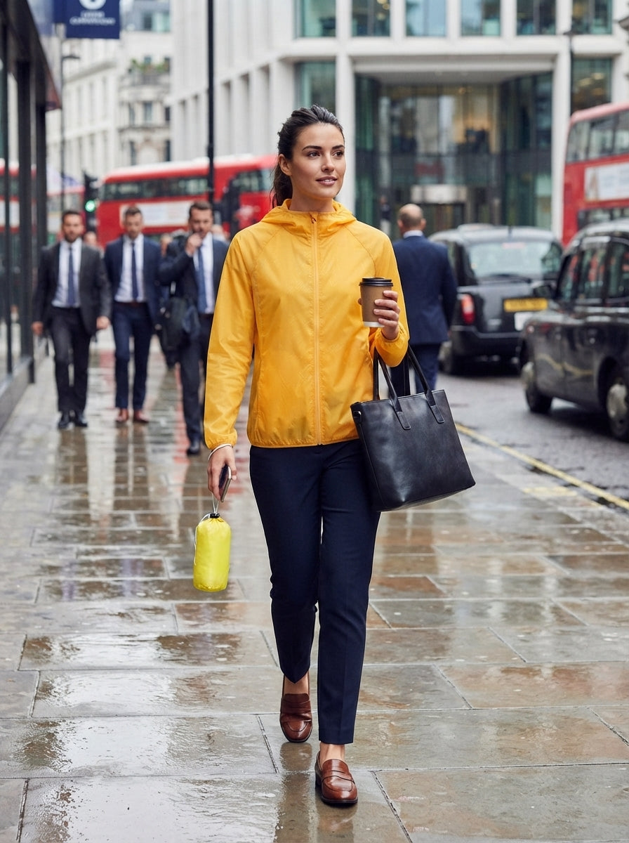 Coupe-Vent Femme Léger Imperméable & Compact – Anti-UV, Outdoor & Voyage