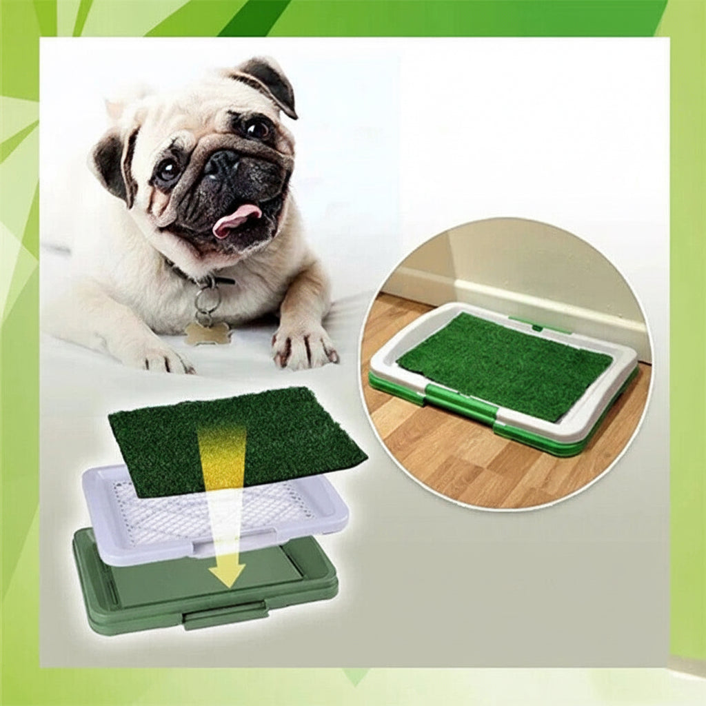 Tapis Toilette Éducateur pour Chien – Gazon Synthétique Réutilisable