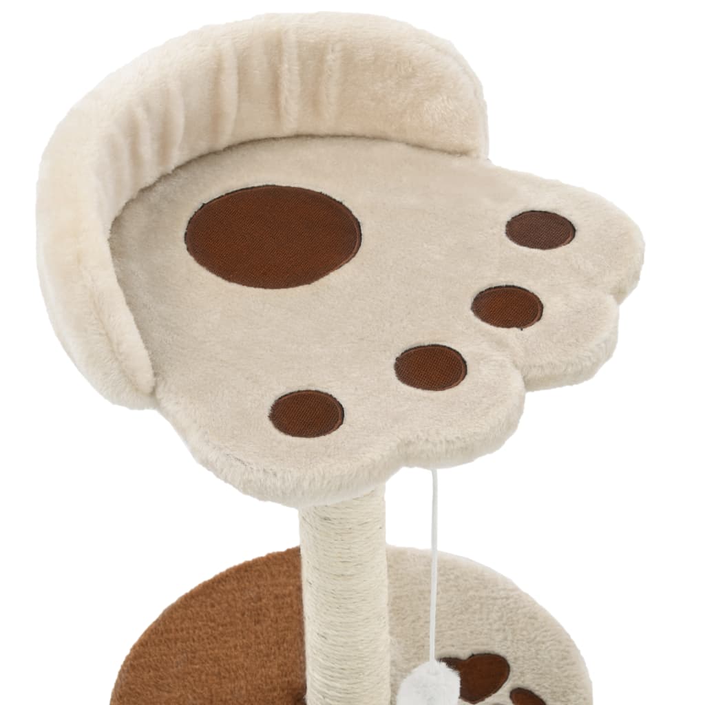 Arbre à Chat Design avec Griffoir Sisal & Jouet Suspendu