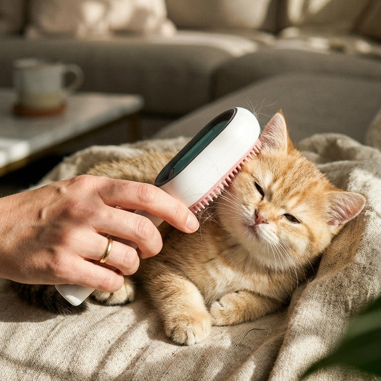 Brosse de Toilettage 3-en-1 pour Chien et Chat – Brossage, Massage & Bain