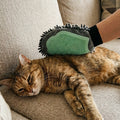 Gant de Toilettage & Bain 2-en-1 pour Chien et Chat – Silicone + Microfibre