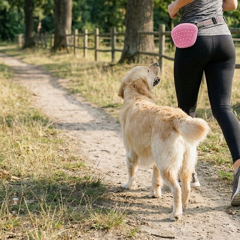 Pochette à Friandises pour Chien – Sac de Dressage Silicone avec Clip Ceinture