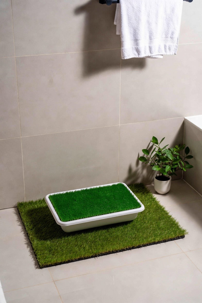 Tapis Toilette Éducateur pour Chien – Gazon Synthétique Réutilisable