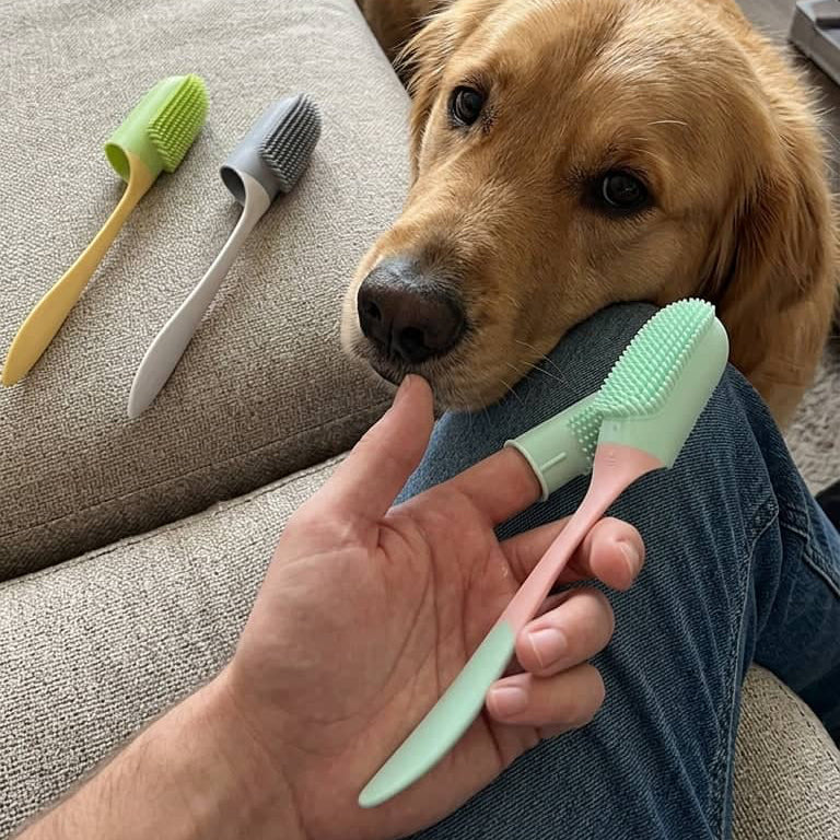 Brosse à Dents Doigt pour Chien et Chat – Hygiène Bucco-Dentaire