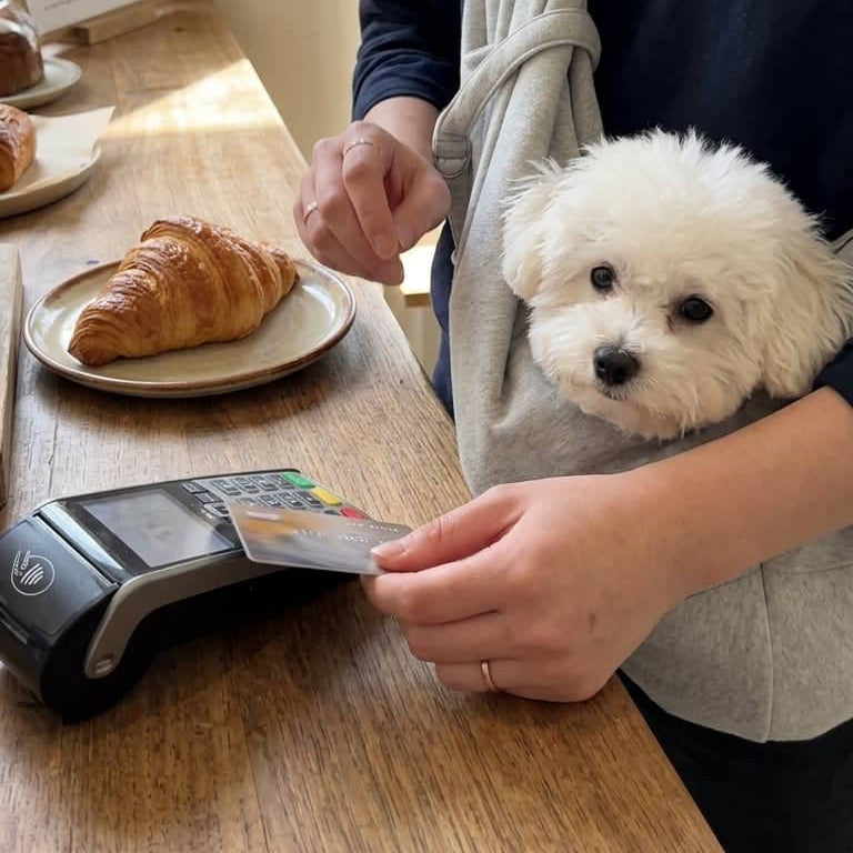 Sac de Transport Bandoulière pour Chien et Chat – Coton Réversible