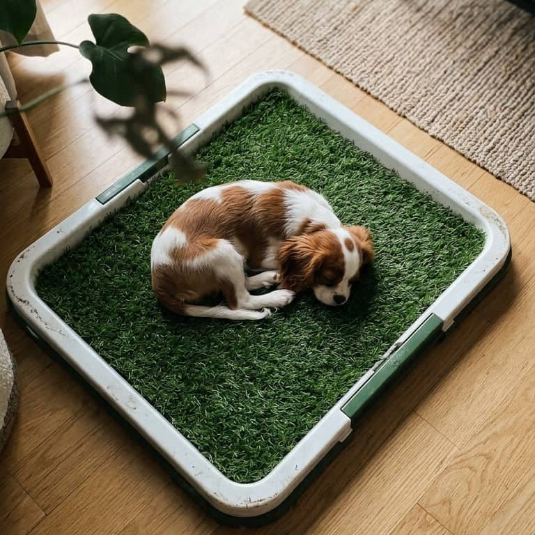 Hundetoilette für Welpen – Wiederverwendbarer Kunstrasen