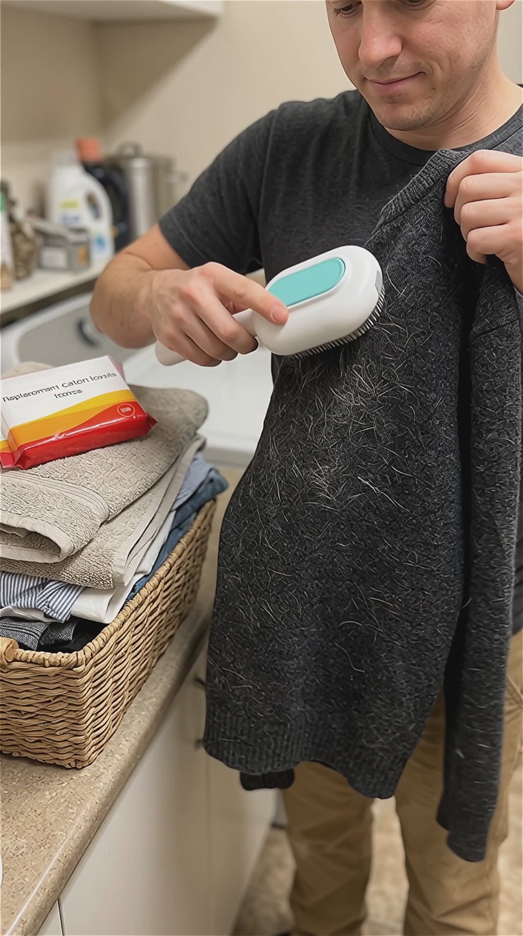 Gant de Toilettage & Bain 2-en-1 pour Chien et Chat – Silicone + Microfibre